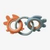 Anneaux De Dentition En Bois Et Silicone Multicolor - Vertbaudet
