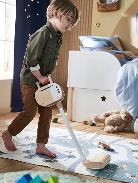 Aspirateur Balai En Bois FSC® Blanc - Vertbaudet