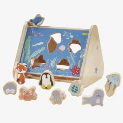 Boîte à Formes Des Animaux En Bois FSC® Multicolore - Vertbaudet