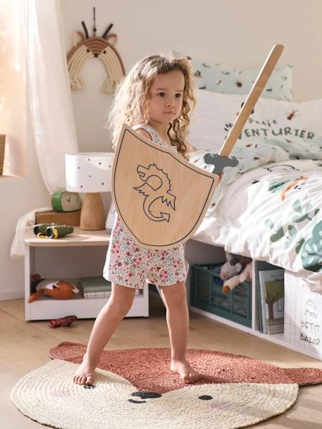 Bouclier + épée En Bois FSC® Beige - Vertbaudet – Image 2