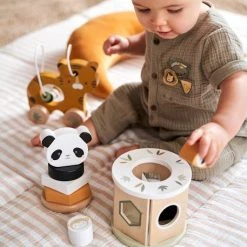 Coffret 3 Jeux D'éveil TANZANIE En Bois FSC® Orange - Vertbaudet