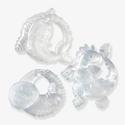 Coffret De 3 Anneaux De Dentition Cristal - INFANTINO Blanc - Infantino