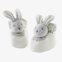 Coffret Doudou Et Chaussons Beige - Vertbaudet