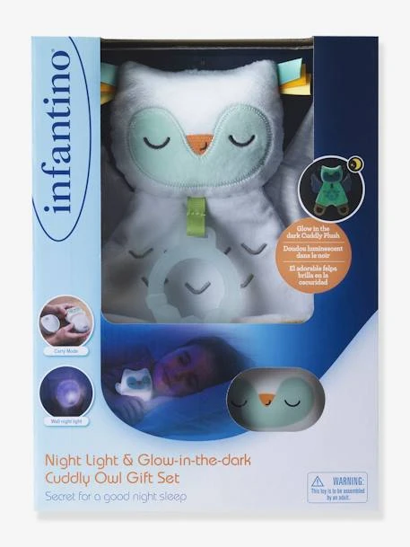 Coffret Veilleuse Et Chouette Luminescente - INFANTINO Blanc - Infantino – Image 2