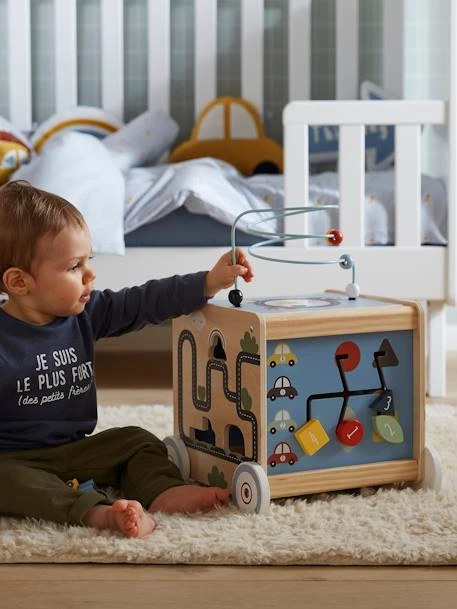 Cube D'activités à Tirer EN VOITURE SIMON En Bois FSC® Multicolore - Vertbaudet