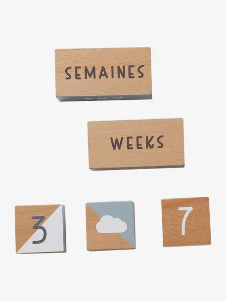 Cubes De L'âge Spécial Photos En Bois FSC® Multicolore - Vertbaudet – Image 5