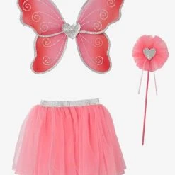 Déguisement Fée + Baguette Rose - Vertbaudet