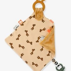 Doudou Plat Attache Sucette - DONE BY DEER Moutarde - Done By Deer