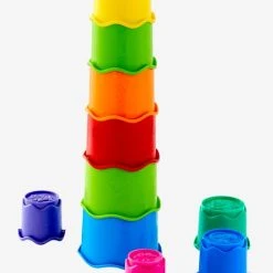 Gobelets De Bain En Plastique à Empiler Multicolore - Vertbaudet