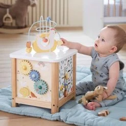 Grand Cube D'activités En Bois FSC® Tanzanie - Vertbaudet