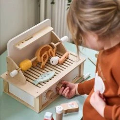 Grill Barbecue à Poser En Bois FSC® Beige - Vertbaudet