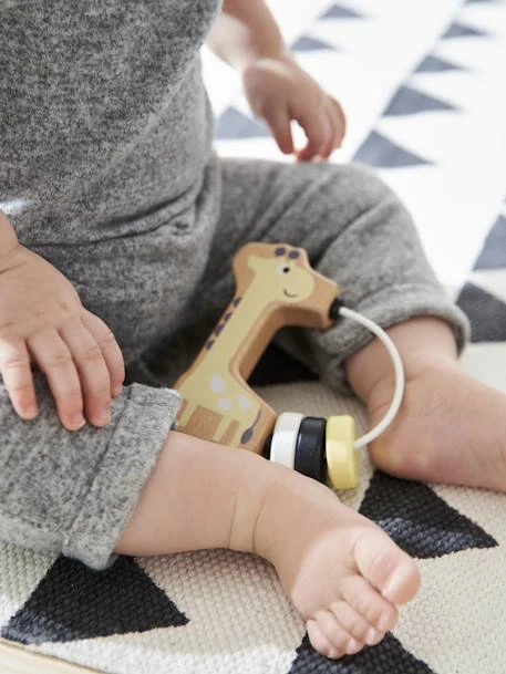 Hochet Girafe En Bois FSC® Multicolore - Vertbaudet – Image 2