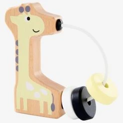 Hochet Girafe En Bois FSC® Multicolore - Vertbaudet