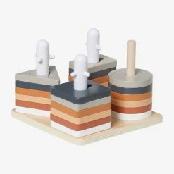 Jeu Des Formes à Empiler En Bois FSC® Multicolore - Petits Jouets - Vertbaudet