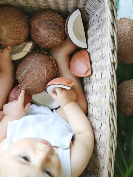 Jouet De Dentition Coco La Noix De Coco - OLI & CAROL Marron - Oli Et Carol – Image 6