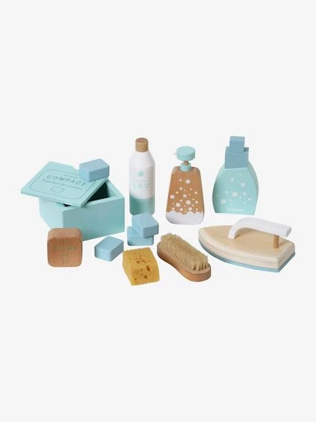 Kit Produits Ménagers En Bois FSC® Blanc - Vertbaudet