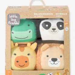 Les Dooballs - Set De 4 Balles Doudous - BABYTOLOVE Multicolore - 353