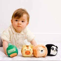 Les Dooballs - Set De 4 Balles Doudous - BABYTOLOVE Multicolore - 353 9 Les Dooballs - Set De 4 Balles Doudous - BABYTOLOVE Multicolore - 353 -Vertbaudet shop les dooballs set de 4 balles doudous babytolove 3