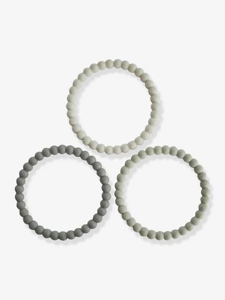 Lot De 3 Bracelets De Dentition Perles - MUSHIE Vert - Mushie – Image 2