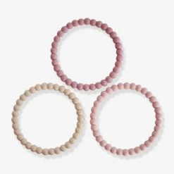 Lot De 3 Bracelets De Dentition Perles - MUSHIE Vert - Mushie