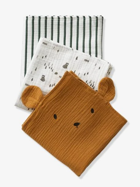 Lot De 3 Langes GREEN FOREST écru / Multicolore - Vertbaudet