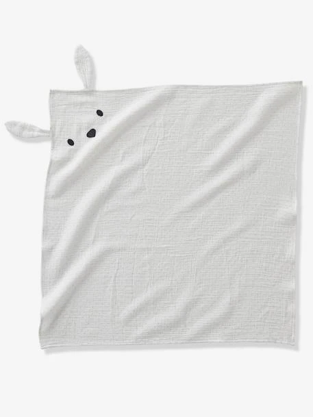 Lot De 3 Langes MINI COMPAGNIE En Gaze De Coton Bio* 2 écrus Imprimés + 1 Uni Caram - Vertbaudet 2 Lot De 3 Langes MINI COMPAGNIE En Gaze De Coton Bio* 2 écrus Imprimés + 1 Uni Caram - Vertbaudet – Image 2