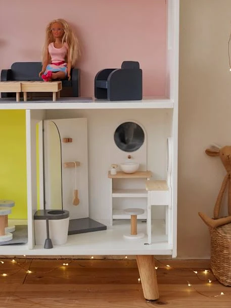 Mobilier De Salle De Bain Pour Poupée Mannequin En Bois FSC® Blanc - Vertbaudet – Image 2