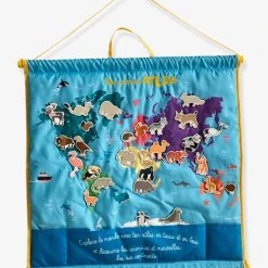 Mon Premier Atlas En Tissu AUZOU Bleu - Auzou