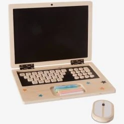 Ordinateur Portable En Bois FSC® Noir - Vertbaudet