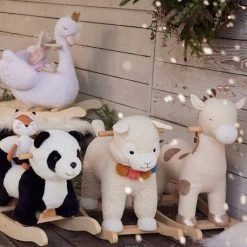 Panda à Bascule Bébé En Bois FSC® Blanc - Vertbaudet