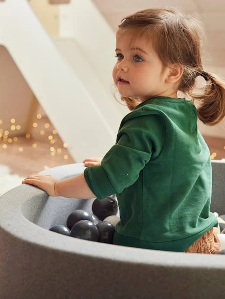 Parc Ă Balles En Mousse + 200 Balles Gris - Vertbaudet