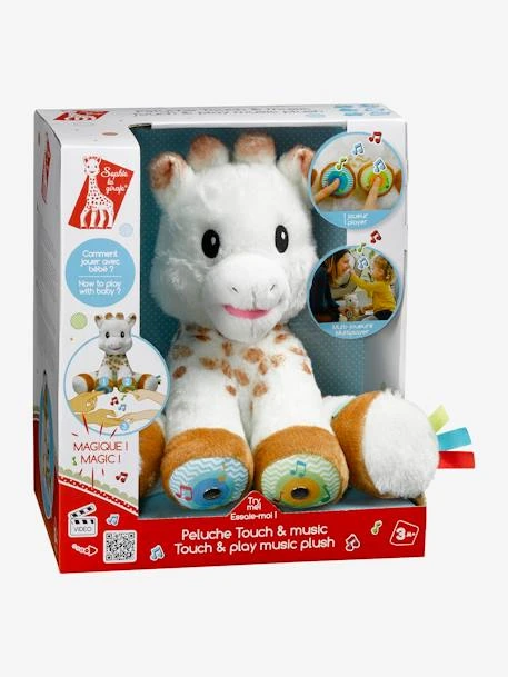 Peluche Sophie La Girafe Touch And Music VULLI Blanc - Sophie La Girafe – Image 2