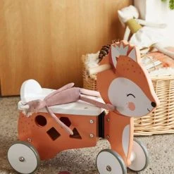 Porteur Coffre Renard En Bois FSC® Multicolore - Vertbaudet