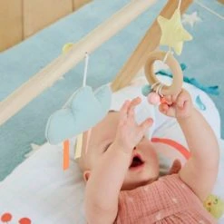 Portique D'éveil Pliable En Bois FSC® Multicolore - Vertbaudet