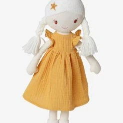 Poupée En Tissu + 2 Robes Blanc - Vertbaudet