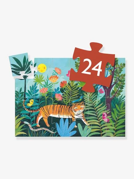 Puzzle 24 Pièces La Balade Du Tigre DJECO Orange - Djeco – Image 2