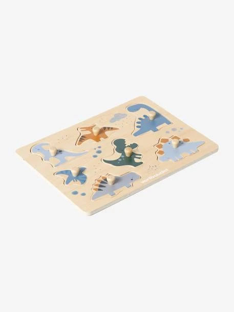 Puzzle Bouton Dinosaures En Bois FSC® Multicolore - Vertbaudet – Image 2