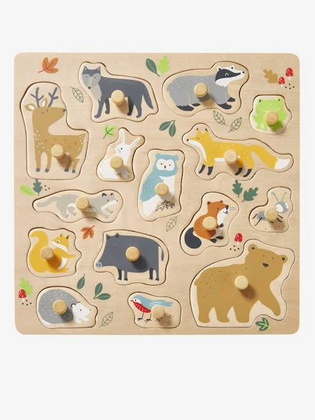 Puzzle Bouton Forêt En Bois FSC® Multicolore - Vertbaudet – Image 3