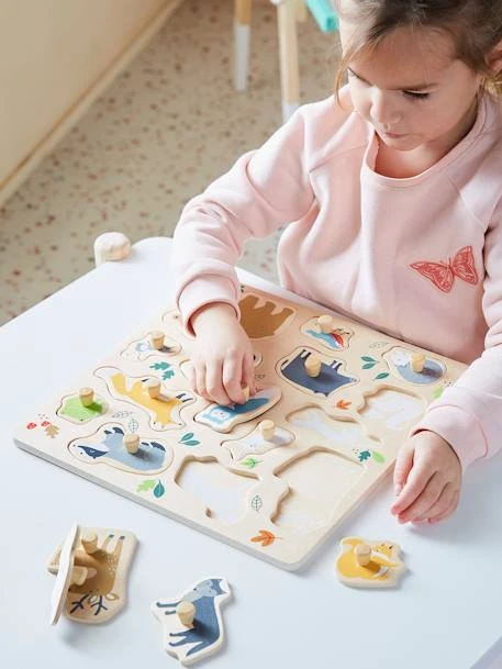 Puzzle Bouton Forêt En Bois FSC® Multicolore - Vertbaudet – Image 4