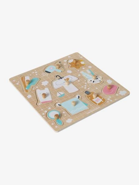 Puzzle Bouton Salle De Bain En Bois FSC® Multicolore - Vertbaudet – Image 2