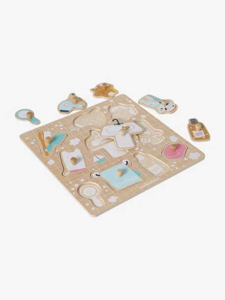 Puzzle Bouton Salle De Bain En Bois FSC® Multicolore - Vertbaudet – Image 3
