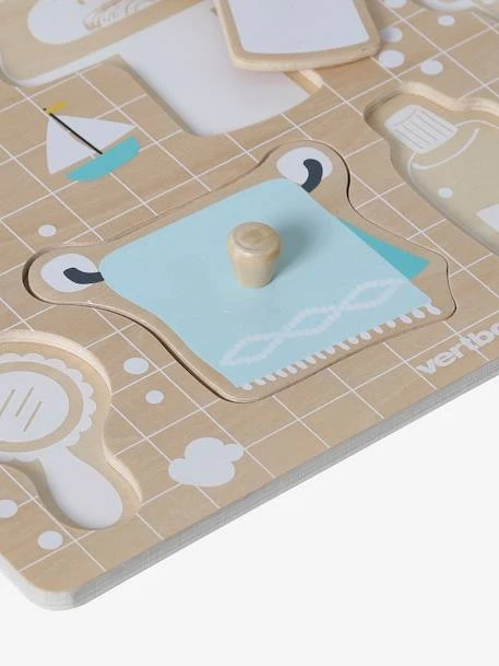 Puzzle Bouton Salle De Bain En Bois FSC® Multicolore - Vertbaudet – Image 6