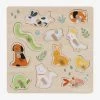 Puzzle Boutons Animaux De Compagnie En Bois FSC® Multicolore - Vertbaudet