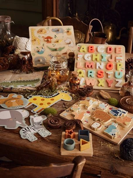 Puzzle Boutons Jungle En Bois FSC® Multicolore - Vertbaudet – Image 4