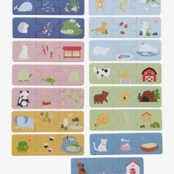 Puzzle D'association Trio - Les Animaux Multicolore - Vertbaudet