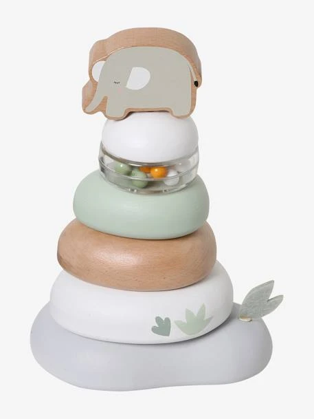 Pyramide à Empiler En Bois FSC® Rose - Vertbaudet – Image 3