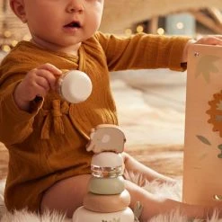 Pyramide à Empiler En Bois FSC® Rose - Vertbaudet