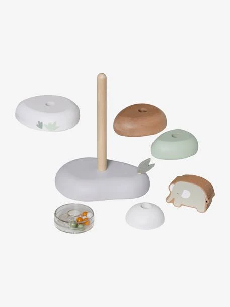 Pyramide à Empiler En Bois FSC® Rose - Vertbaudet – Image 4