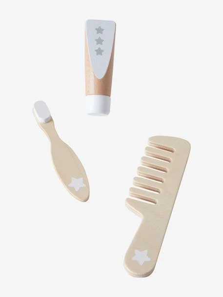 Set Accessoires Hygiène Poupon En Bois FSC® Blanc - Vertbaudet – Image 3