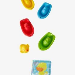 Set Livre, Canard Et Bateaux De Bain Multicolore - Vertbaudet